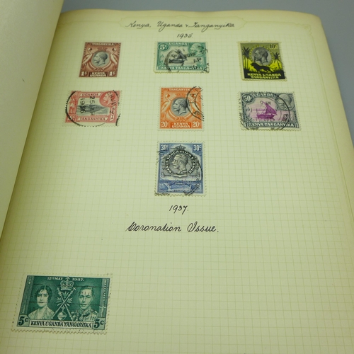 860 - Stamps; an album of GB postage stamps, including Penny Black, a Two Pence Blue, Penny Reds, (identif... 