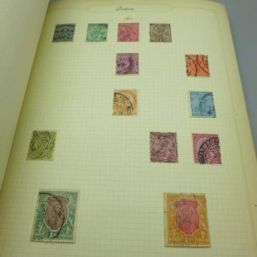 860 - Stamps; an album of GB postage stamps, including Penny Black, a Two Pence Blue, Penny Reds, (identif... 