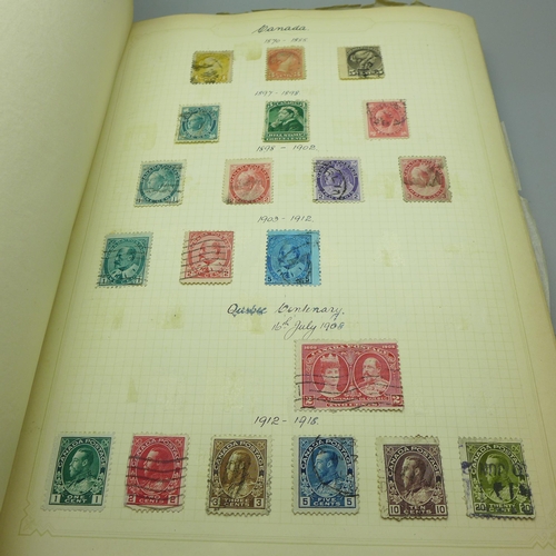 860 - Stamps; an album of GB postage stamps, including Penny Black, a Two Pence Blue, Penny Reds, (identif... 