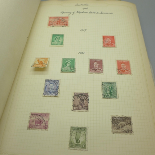 860 - Stamps; an album of GB postage stamps, including Penny Black, a Two Pence Blue, Penny Reds, (identif... 