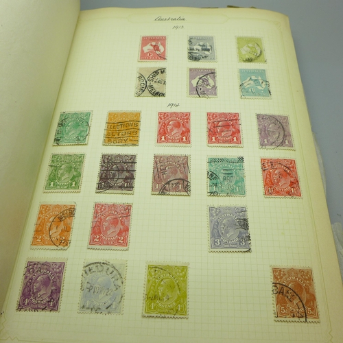 860 - Stamps; an album of GB postage stamps, including Penny Black, a Two Pence Blue, Penny Reds, (identif... 