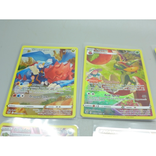 863 - Twelve full artwork holographic Pokemon cards