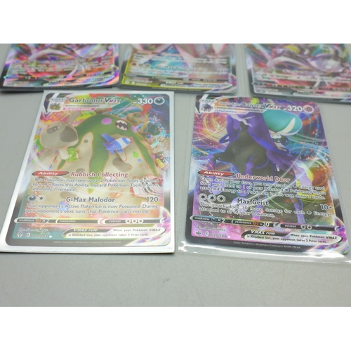 868 - Five holographic Pokemon V-Max cards