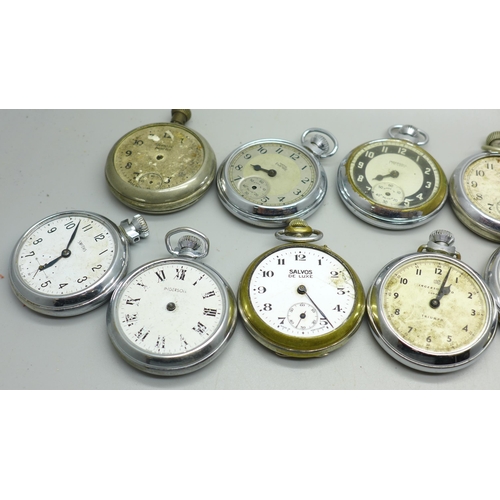 922 - A collection of pocket watches, a/f