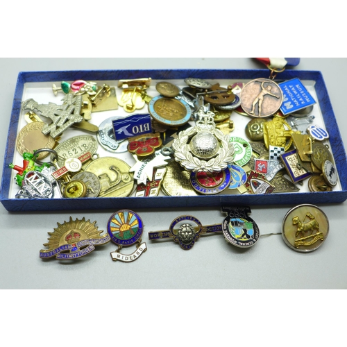 928 - Assorted badges, etc.