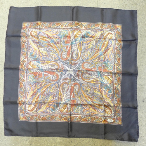 935 - A vintage Liberty of London pure silk scarf with rolled hem, 68cm square