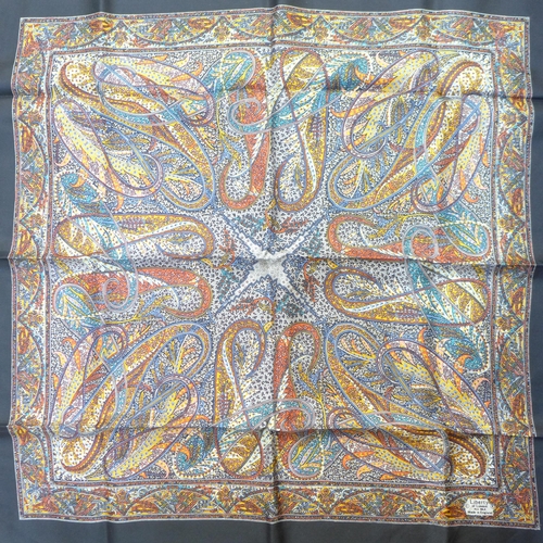 935 - A vintage Liberty of London pure silk scarf with rolled hem, 68cm square