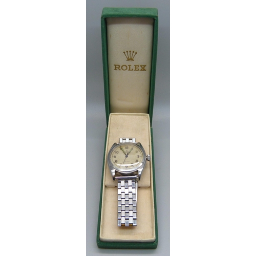 994 - A Rolex Oyster Perpetual Precision wristwatch, 35mm case, (not Rolex bracelet), with box