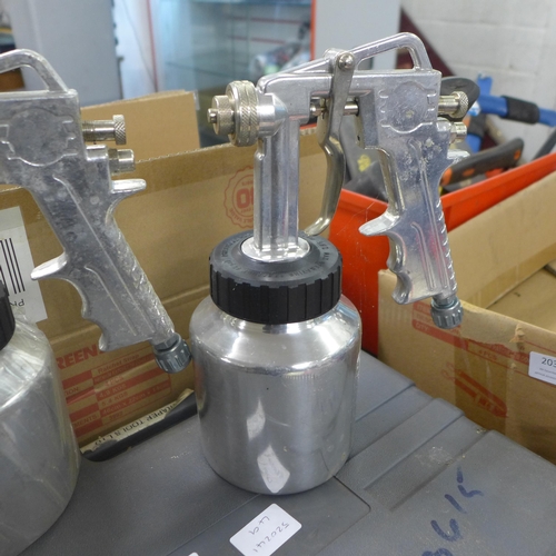 2039 - Two Air spray guns * this lot is subject to VAT