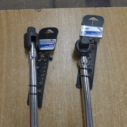 2044 - Two ¾ squire drive swivel bars * this lot is subject to VAT