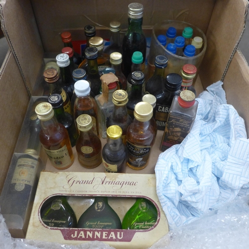 2106 - Forty assorted miniatures (mostly brandy and some whisky, 1970's and 1980's)