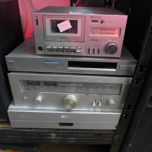 2150 - Quantity of stereo equipment:- Ferguson stereo cassette deck, Philips stereo tuner (model:- F2133), ... 