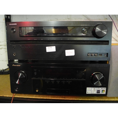 2170 - An Onkyo AV receiver (model:- HT-R758) and Pioneer multi-channel receiver (model:- VSX-921)