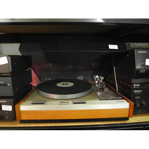 2174 - A Thorens TD 125 Mk 2 turntable, with SME model 3009 Series 2 arm