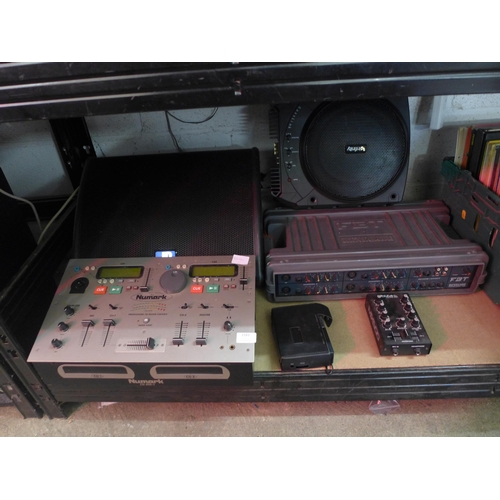 2183 - Quantity of DJ equipment:- DB speaker, Numark Professional CD mixing console, Infinity Baselink, Ren... 