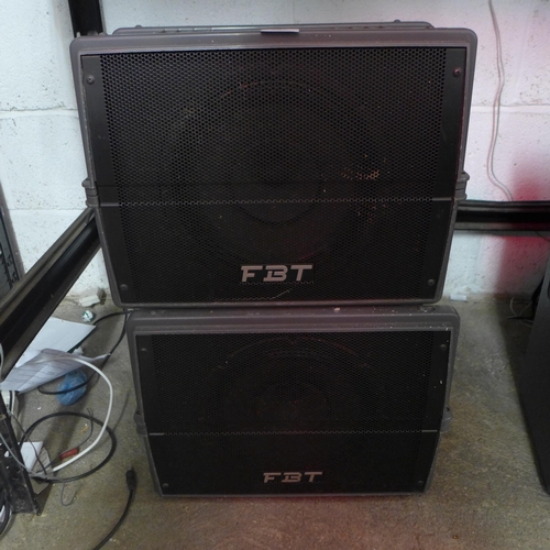 2186 - Two FBT speakers