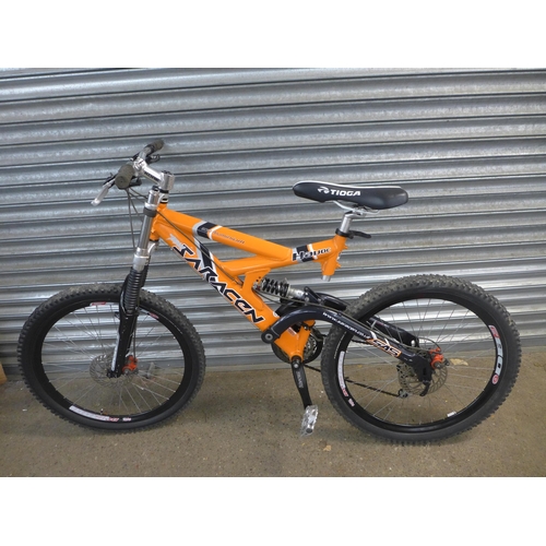 2196 - A Saracen Havoc 6061 aluminium frame full suspension, double disc brake mountain bike (police reposs... 