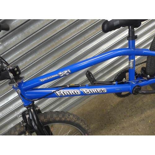 2197 - A Hard Bikes Backtrail XI BMX with rear stunt pegs and Gyro handlebar stem (police repossession)