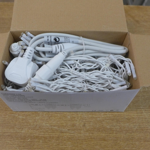 2333 - A box of Fuzzwire Ltd White curtain lights