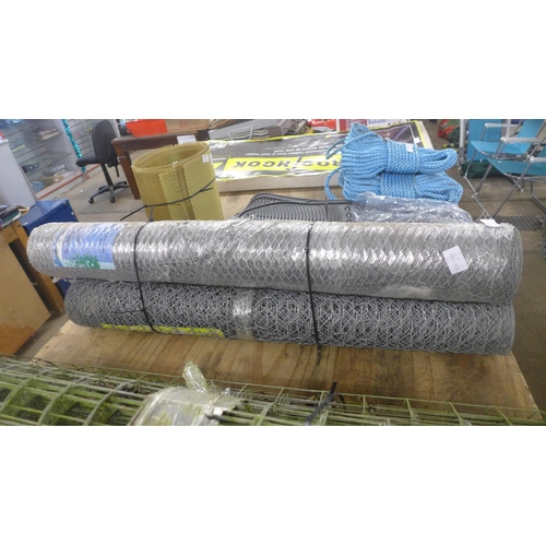 2353 - Three rolls of wire mesh * this lot is subject to VAT