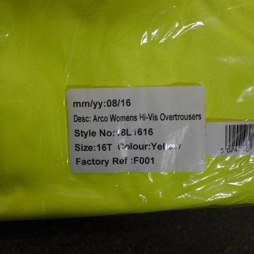 2359 - 1 Box of approx. 20 Acro women's hi-vis over trousers