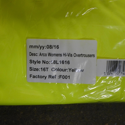 2360 - 1 Box of approx. 20 Acro women's hi-vis over trousers