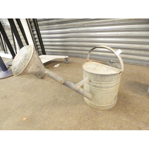 2229 - A galvanised steel watering can