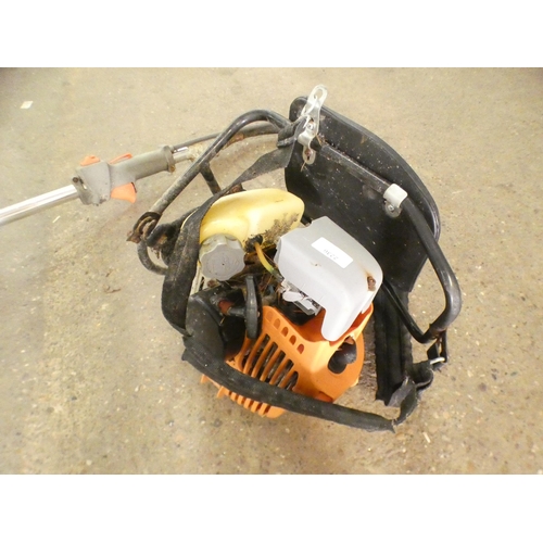 2236 - A petrol back pack strimmer