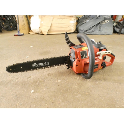 2242 - A Sovereign petrol driven chainsaw (police repossession)