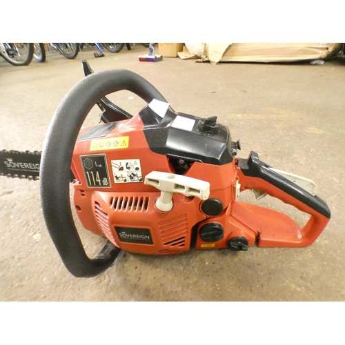 2242 - A Sovereign petrol driven chainsaw (police repossession)