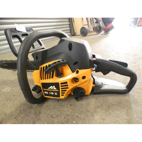 2243 - A McCulloch Mac 7-40 petrol driven chainsaw (police repossession)