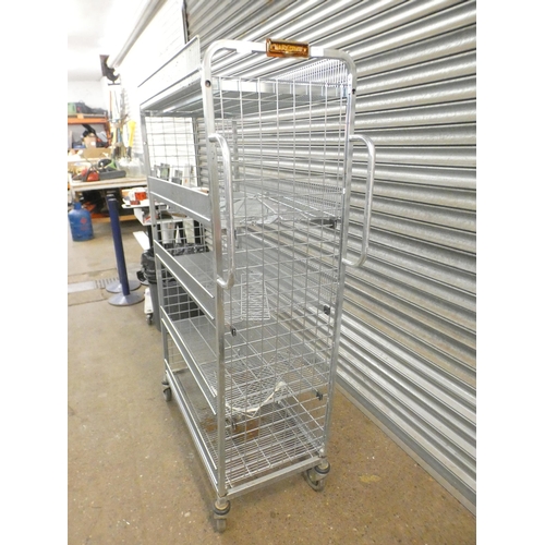 2265 - A stainless steel five level catering trolley