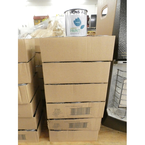 2289 - 6 boxes of Ronseal Garden Paints, approx. 6 tins per box