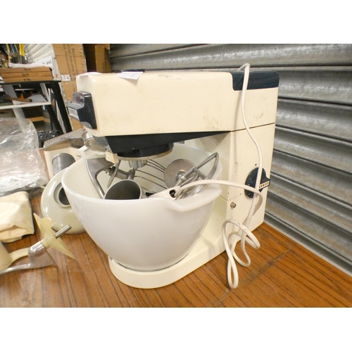 2295 - A Kenwood Chef kitchen mixer with attachments