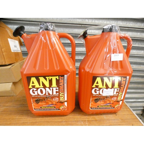 2313 - 2 Red 5 litre containers of 