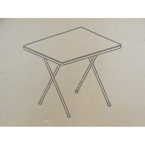 2326 - A twin height folding camping table (boxed)