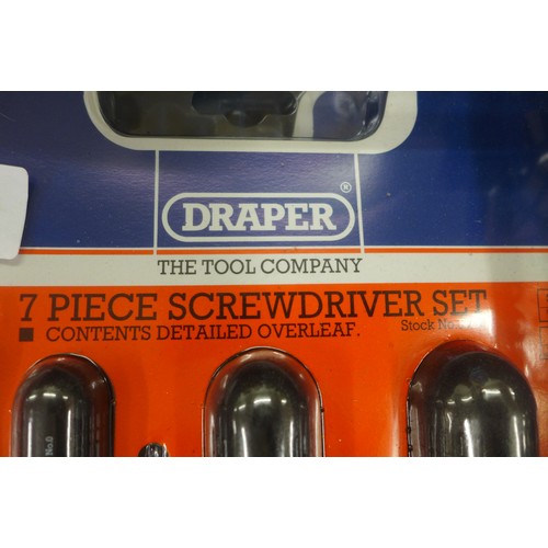 2030A - Two 7 Piece Draper screwdriver sets * this lot is subject to VAT
