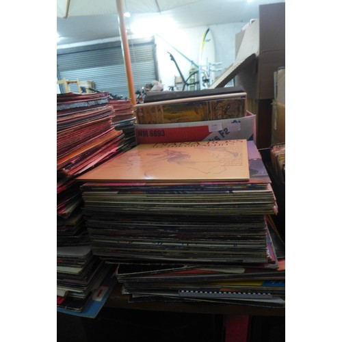 2189 - A large selection of LPs:- rock, pop, classic, Motown, 70's, 80's, 90's, etc.