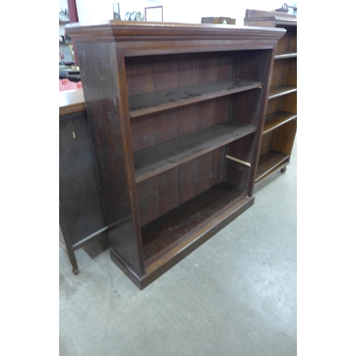 117 - A Victorian mahogany open bookcase