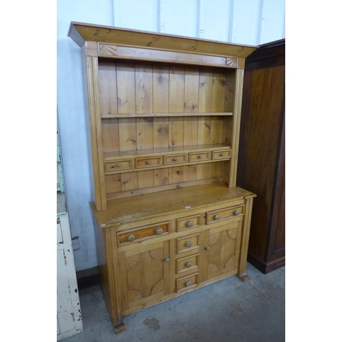 120 - A Victorian style pine dresser