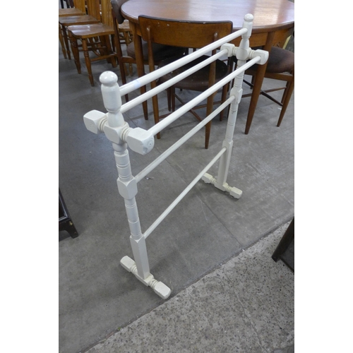 126A - A Victorian painted towel rail