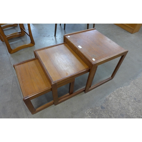 15 - A teak nest of tables