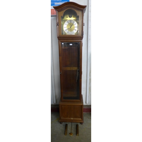 157 - A mahogany longcase clock