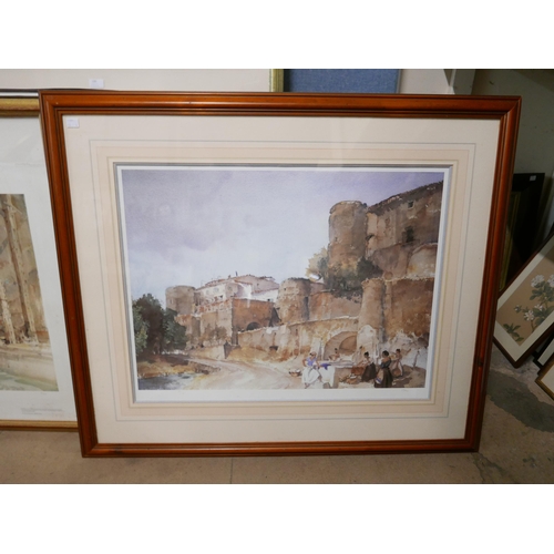 230 - Three large limited edition Sir William Russell Flint prints and a book