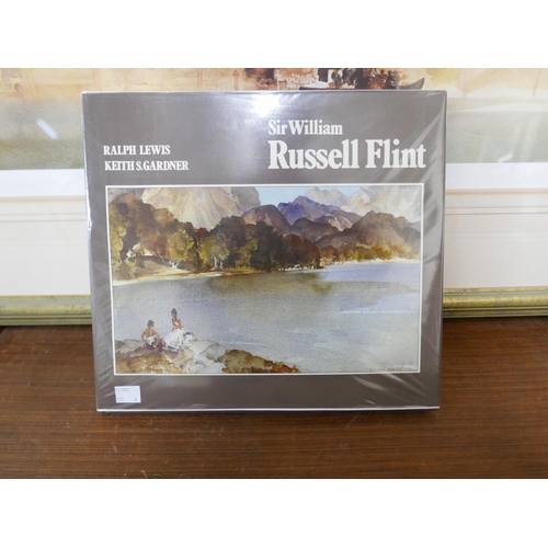 230 - Three large limited edition Sir William Russell Flint prints and a book