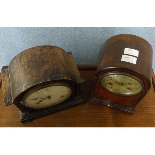 270 - Two early 20th Century mantle clocks