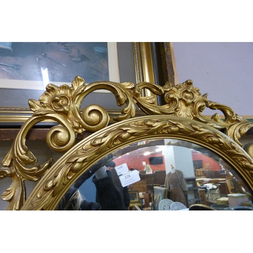 278 - A circular gilt framed mirror