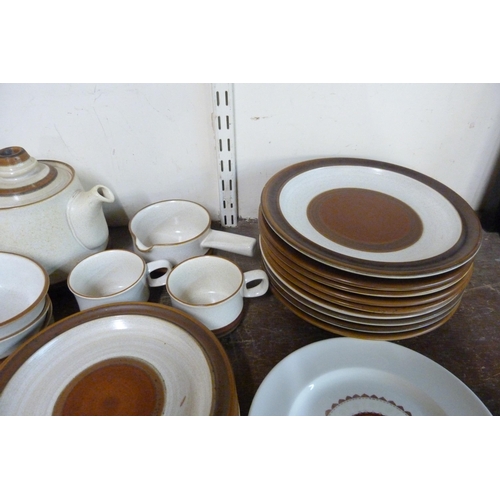 301 - A collection of Denby Potters Wheel tea and dinnerware