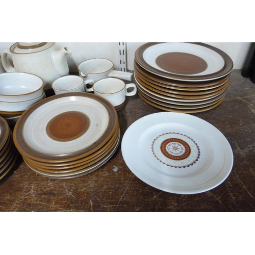 301 - A collection of Denby Potters Wheel tea and dinnerware