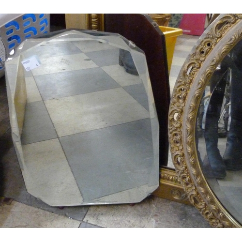 302 - Three gilt framed mirrors and one other